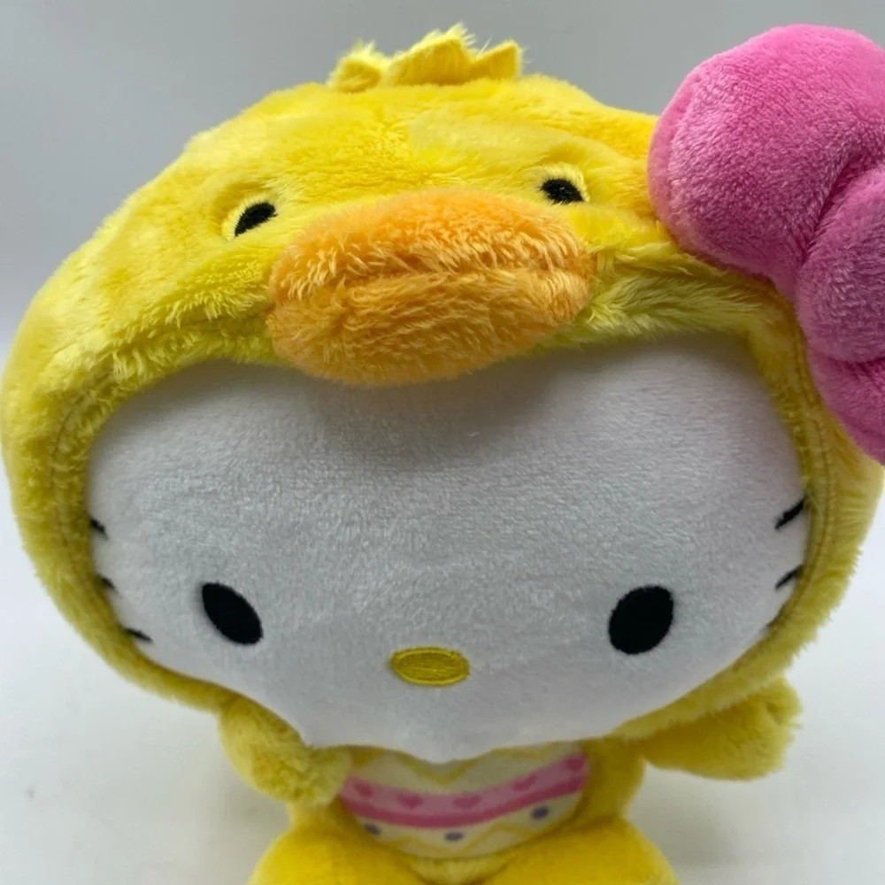Hello Kitty with Chick outfit Plush: 8 inch Easter/Spring kawaii 2025 Yellow